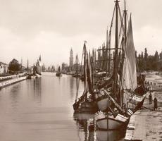 La Famiglia Grossi gi  dalla fine dell'800 si occupa di ristorazione, il ristorante LA TORRE sul porto canale, dove attraccano le barche provenienti dalla vicina Jugoslavia, cariche di legname.
Pietro, Angelo e Giuseppe erano gi  conosciuti nella rimini di allora...